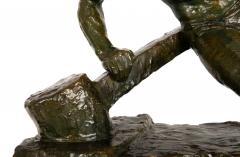  The Lock Antique Art Deco French Bronze Sculpture by Pierre Le Faguays - 4435142