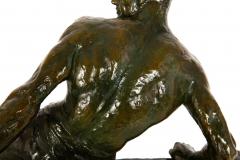  The Lock Antique Art Deco French Bronze Sculpture by Pierre Le Faguays - 4435145