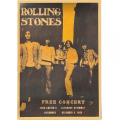  The Rolling Stones A Scarce Original Rolling Stones Altamont Poster - 3489788