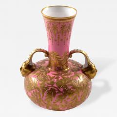  The Royal Crown Derby Porcelain Co 1877 Pink Vase Crown Derby Porcelain - 176967