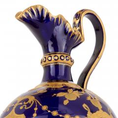  The Royal Crown Derby Porcelain Co Royal Crown Derby Neoclassical Cobalt Ground and Gilt Porcelain Ewer - 4721363