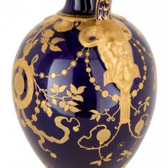  The Royal Crown Derby Porcelain Co Royal Crown Derby Neoclassical Cobalt Ground and Gilt Porcelain Ewer - 4721365