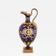  The Royal Crown Derby Porcelain Co Royal Crown Derby Neoclassical Cobalt Ground and Gilt Porcelain Ewer - 4727745