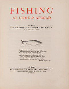  The Rt Hon MAXWELL Fishing At Home and Abroad by The Rt Hon MAXWELL - 3581272