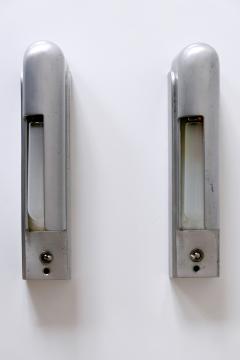  The Simes Co NY Rare Set of Two Streamline Cruise Ship Cabin Sconces by The Simes Co NY 1930s - 1938795