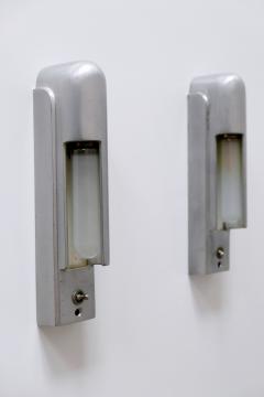  The Simes Co NY Rare Set of Two Streamline Cruise Ship Cabin Sconces by The Simes Co NY 1930s - 1938798