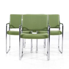  The Vecta Group Dallas Vecta Group Dallas Mid Century Green and Chrome Chairs Set of 4 - 3995735