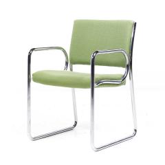  The Vecta Group Dallas Vecta Group Dallas Mid Century Green and Chrome Chairs Set of 4 - 3995737