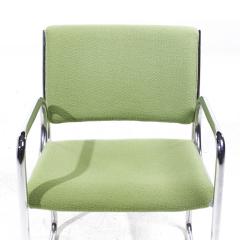  The Vecta Group Dallas Vecta Group Dallas Mid Century Green and Chrome Chairs Set of 4 - 3995740