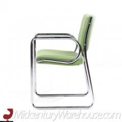  The Vecta Group Dallas Vecta Group Dallas Mid Century Green and Chrome Chairs Set of 8 - 3623479