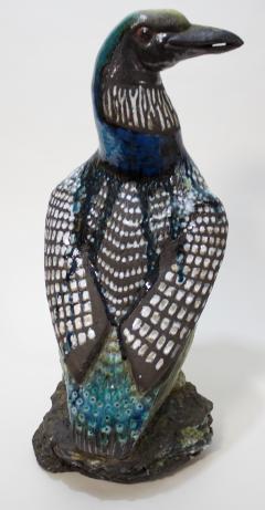  Thelma Frazier Winter Ceramic Sculpture by Thelma Frazier Winter Loon  - 469499