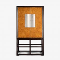  Therien Studio Workshops Marseilles Cabinet in Karelian Birch Walnut by Therien for Fournir Collections - 4329342