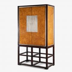  Therien Studio Workshops Marseilles Cabinet in Karelian Birch Walnut by Therien for Fournir Collections - 4329344