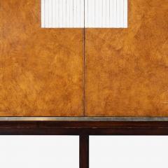  Therien Studio Workshops Marseilles Cabinet in Karelian Birch Walnut by Therien for Fournir Collections - 4329349