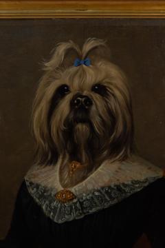  Thierry Poncelet French Victorian Yorkshire Terrier Lady Portrait - 3176744