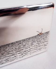 Thomae in Attleboro American Modern Enamel Swordfish Cigarette Case - 4367267