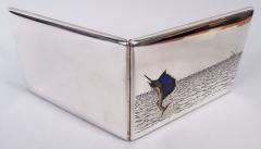 Thomae in Attleboro American Modern Enamel Swordfish Cigarette Case - 4367269