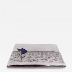 Thomae in Attleboro American Modern Enamel Swordfish Cigarette Case - 4369279
