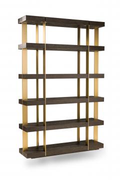  Thomas Bina Ed Robinson Pair of Thomas Bina Ed Robinson for RH Oveido Oak Verrazano Shelving Units - 4161536