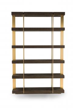  Thomas Bina Ed Robinson Pair of Thomas Bina Ed Robinson for RH Oveido Oak Verrazano Shelving Units - 4161537