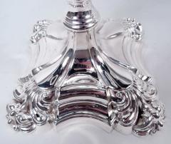  Thomas Bradbury Sons Ltd Pair of Tall English Edwardian Georgian Classical 5 Light Candelabra - 4367289