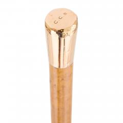  Thomas Brigg Sons Early 20th century English gold mounted cane by Thomas Brigg Sons - 4039309