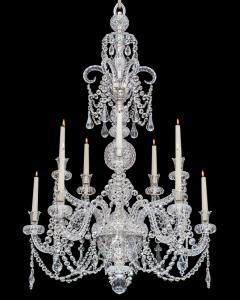  Thomas F C Osler A FINE TEN LIGHT ANTIQUE CRYSTAL CHANDELIER BY F C OSLER - 3793806