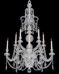  Thomas F C Osler A FINE TEN LIGHT ANTIQUE CRYSTAL CHANDELIER BY F C OSLER - 3793819