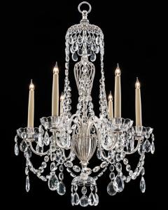  Thomas F C Osler A PAIR OF SILVERED AND CRYSTAL CHANDELIERS BY OSLER FARADAY - 3790908