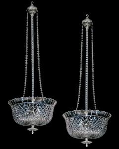  Thomas F C Osler A PAIR SILVERED F C OSLER BOWL FITTINGS - 4690628