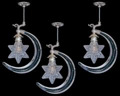  Thomas F C Osler A SET OF THREE STAR CRESCENT LIGHTS BY F C OSLER - 4455673