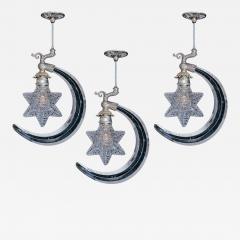  Thomas F C Osler A SET OF THREE STAR CRESCENT LIGHTS BY F C OSLER - 4456762