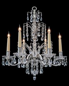  Thomas F C Osler A SMALL SILVERED CHANDELIER ATTRIBUTED TO F C OSLER - 4455670