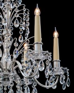  Thomas F C Osler A SMALL SILVERED CHANDELIER ATTRIBUTED TO F C OSLER - 4455682