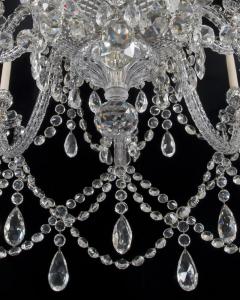  Thomas F C Osler AN IMPORTANT TWENTY LIGHT CUT CRYSTAL CHANDELIER BY F C OSLER - 3795378