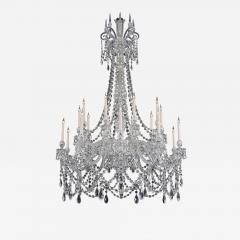  Thomas F C Osler AN IMPORTANT TWENTY LIGHT CUT CRYSTAL CHANDELIER BY F C OSLER - 3800014