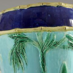  Thomas Forester Sons Forester Majolica Stork and Bamboo Garden Seat - 3212264