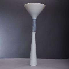  Thomas Naete Tall Porcelain Sculpture and Vessel White and Blue by Thomas Naete - 3269720