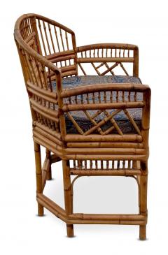  Thomasville Furniture Four Brighton Pavilion Style Bamboo Chairs by Thomasville Hollywood Regency - 3041602