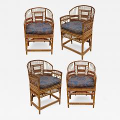  Thomasville Furniture Four Brighton Pavilion Style Bamboo Chairs by Thomasville Hollywood Regency - 3044836