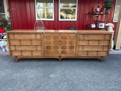  Thomasville Furniture Handsome 3 Piece Tamerlane Credenza Bar Cabinet Room Divider Mid Century Modern - 4455937