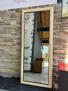  Thomasville Furniture Huge Vintage Faux Shagreen Floor Mirror Mid Century - 4589167