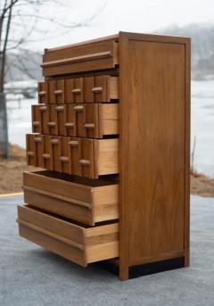  Thomasville Furniture Rare Thomasville Carved Walnut Gentlemans Chest or Tall Dresser - 4033251