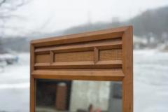  Thomasville Furniture Rare Thomasville Carved Walnut Long Dresser Mirror 9 Drawer Dated 1966 - 4033267