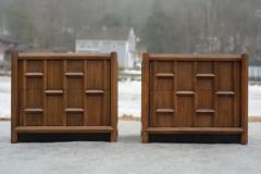  Thomasville Furniture Rare Thomasville Carved Walnut Nightstands or End Tables Dated 1966 - 4033227