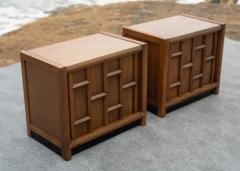  Thomasville Furniture Rare Thomasville Carved Walnut Nightstands or End Tables Dated 1966 - 4033228