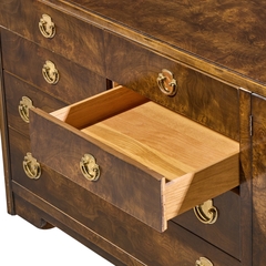  Thomasville Furniture Thomasville Mid Century Burlwood and Brass Credenza - 4704553