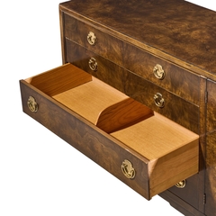  Thomasville Furniture Thomasville Mid Century Burlwood and Brass Credenza - 4704554