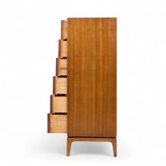  Thomasville Furniture Thomasville Mid Century Sculptural Arched Walnut and Burlwood Highboy Dresser - 4264672