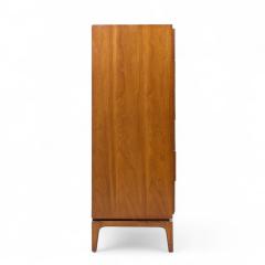  Thomasville Furniture Thomasville Mid Century Sculptural Arched Walnut and Burlwood Highboy Dresser - 4264675